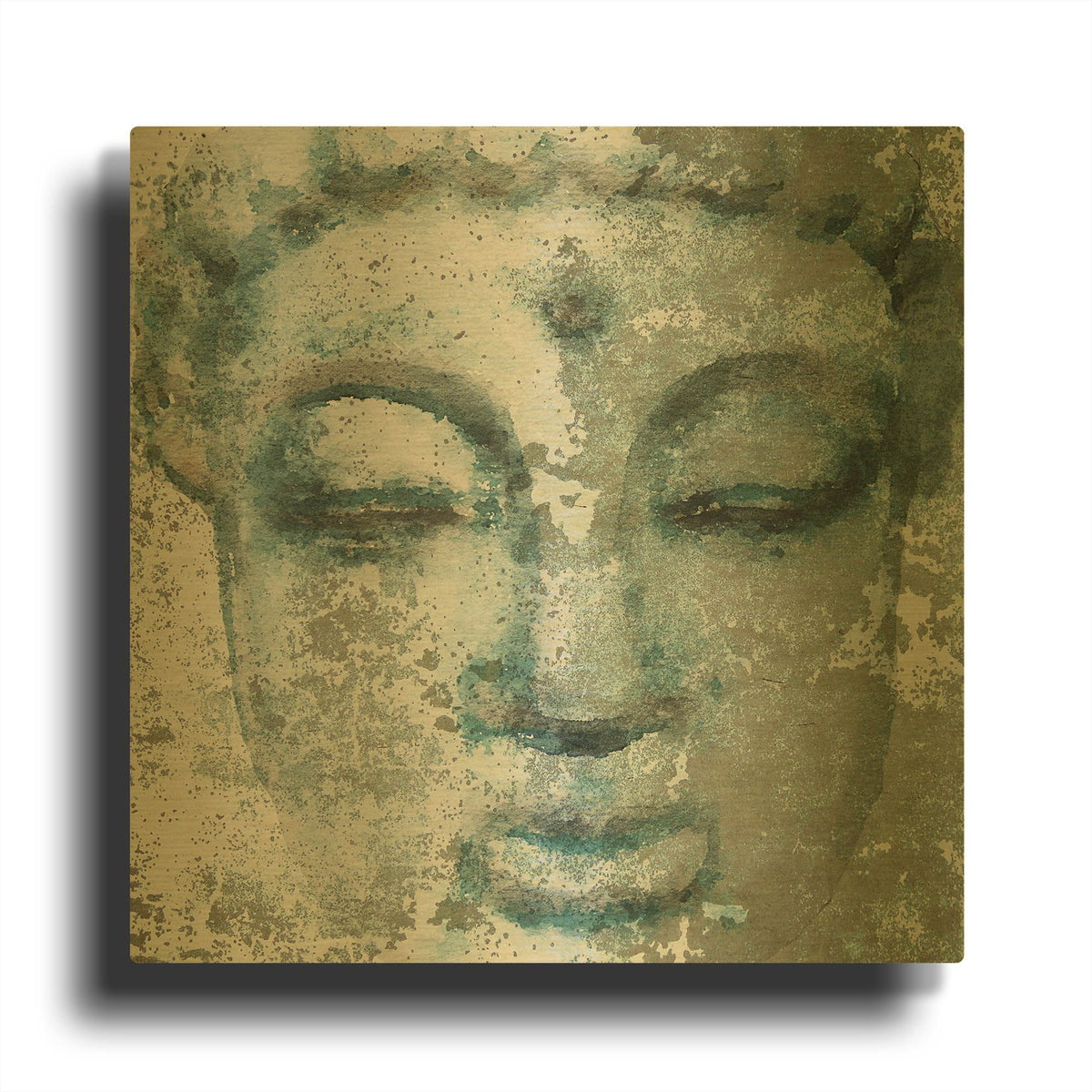 'Buddha, Inner Peace 3' By Irena Orlov Gold Metal Wall Art