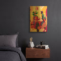 'Still Life With Cat And Elephant' By Holly McGee Gold Metal Wall Art