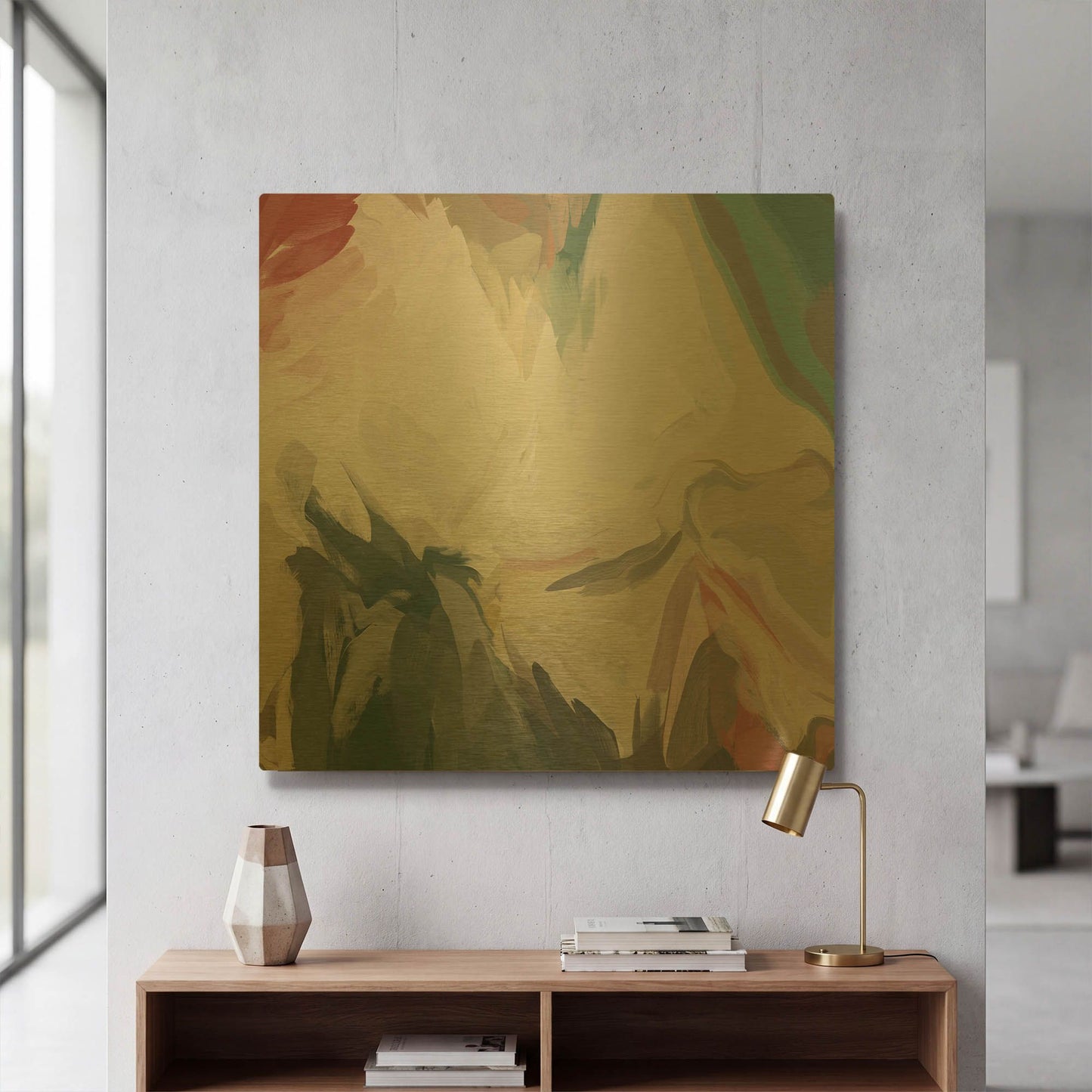 'From Day to Day 5' By Irena Orlov Gold Metal Wall Art