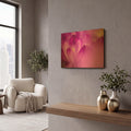 'Purple Flower Study' By Istvan Nagy Gold Metal Wall Art