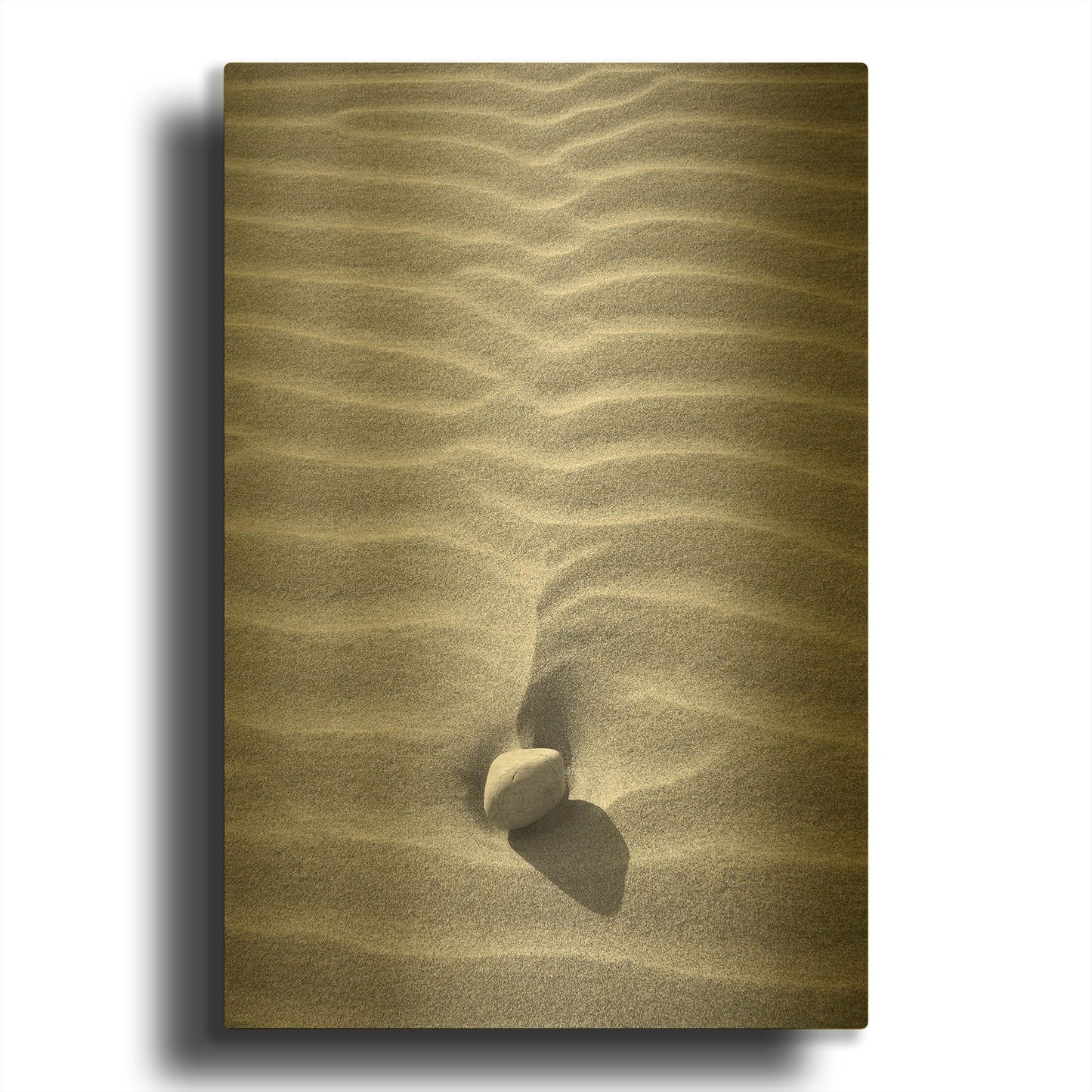 'Sand Wind and Light No 2' By Istvan Nagy Gold Metal Wall Art
