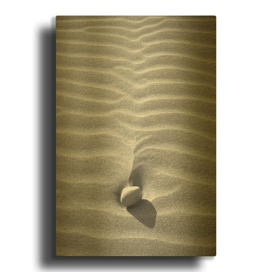 'Sand Wind and Light No 2' By Istvan Nagy Gold Metal Wall Art
