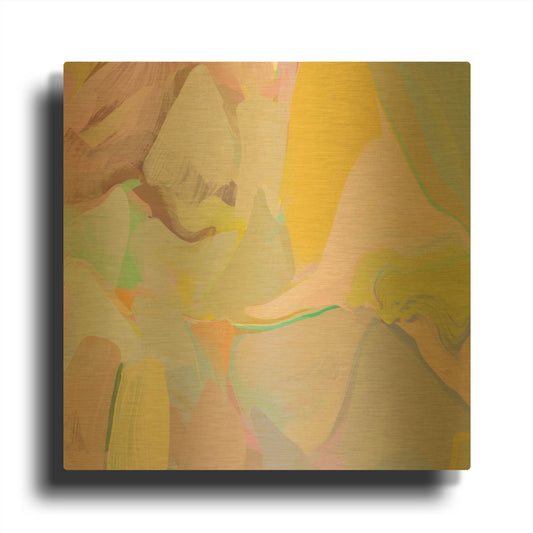 'Sunny City' By Irena Orlov Gold Metal Wall Art