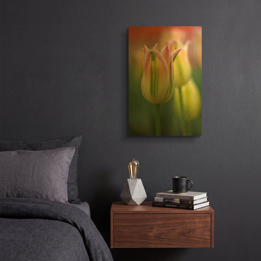 'Tulip No 4' By Istvan Nagy Gold Metal Wall Art