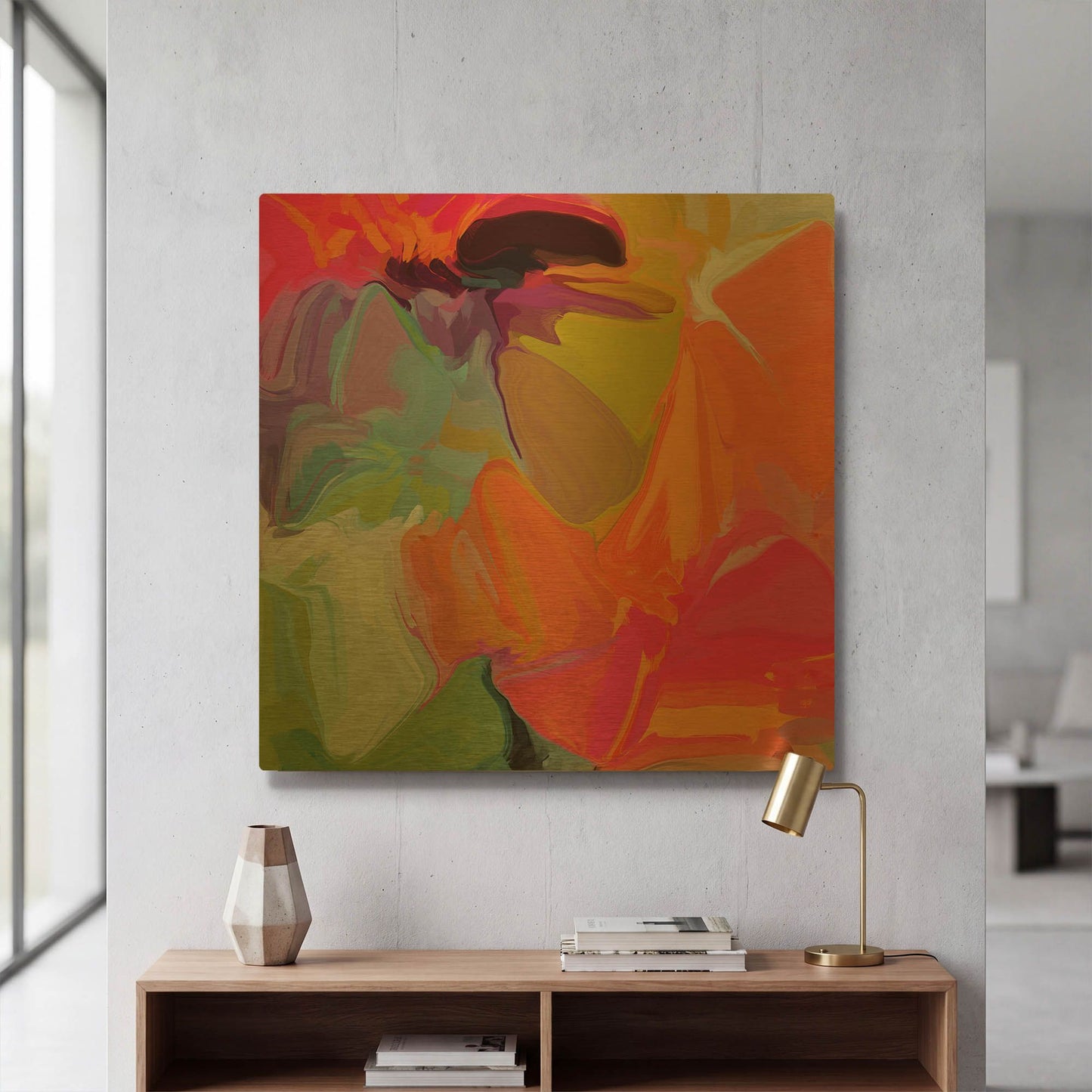 'Color Vibrations 2' By Irena Orlov Gold Metal Wall Art