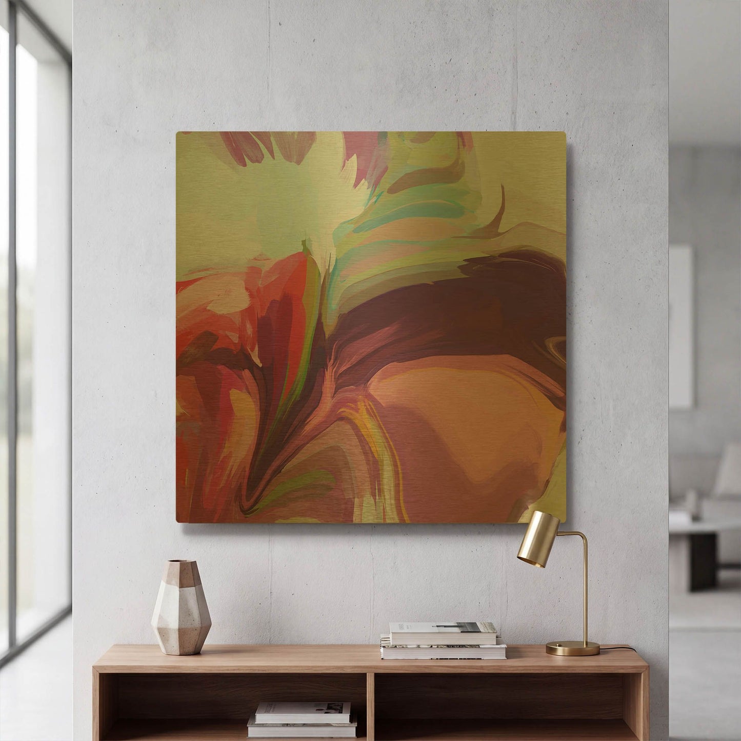 'Desert Mirage 23' By Irena Orlov Gold Metal Wall Art