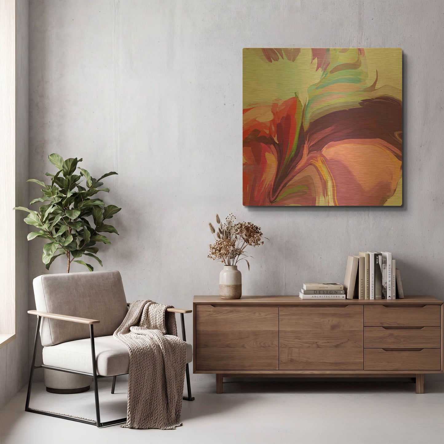 'Desert Mirage 23' By Irena Orlov Gold Metal Wall Art