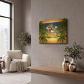 'Boat Toast Motif' By James Mazzotta Gold Metal Wall Art