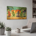'Relax Chairs' By James Mazzotta Gold Metal Wall Art