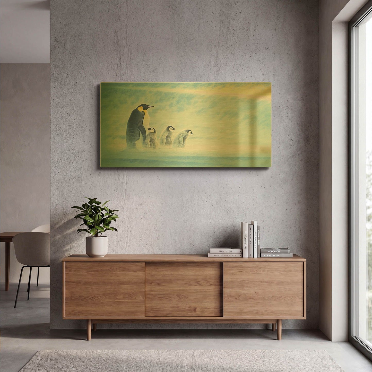 'Arctic Home' By Joh Naito Gold Metal Wall Art