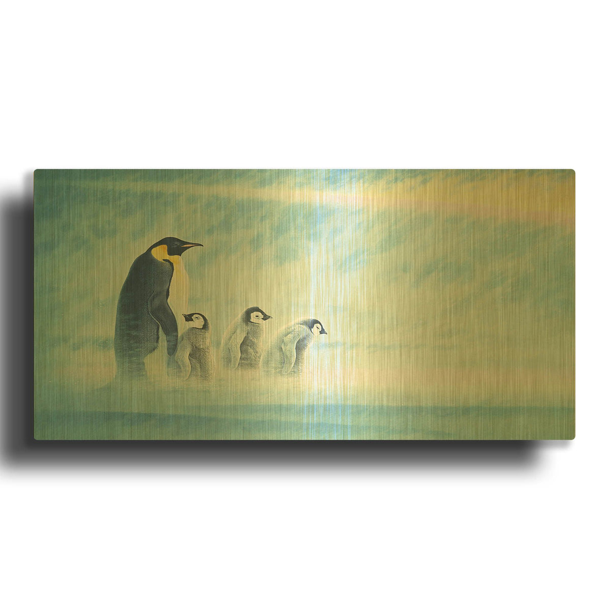 'Arctic Home' By Joh Naito Gold Metal Wall Art