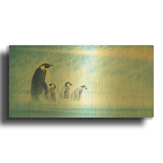 'Arctic Home' By Joh Naito Gold Metal Wall Art