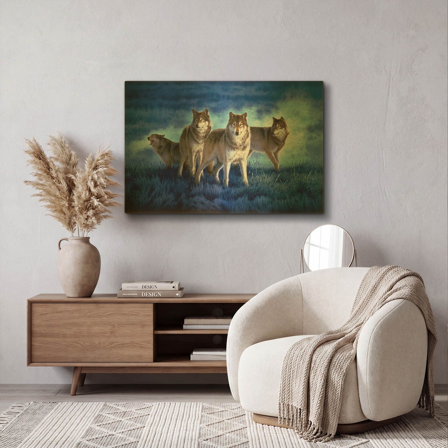 'Blue Legend' By Joh Naito Gold Metal Wall Art
