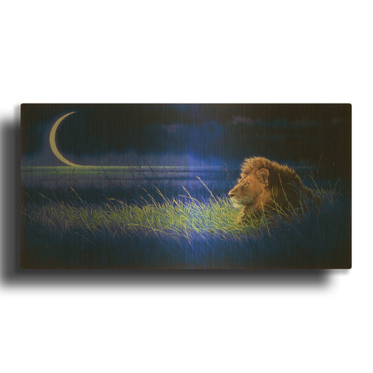'Crescent' By Joh Naito Gold Metal Wall Art