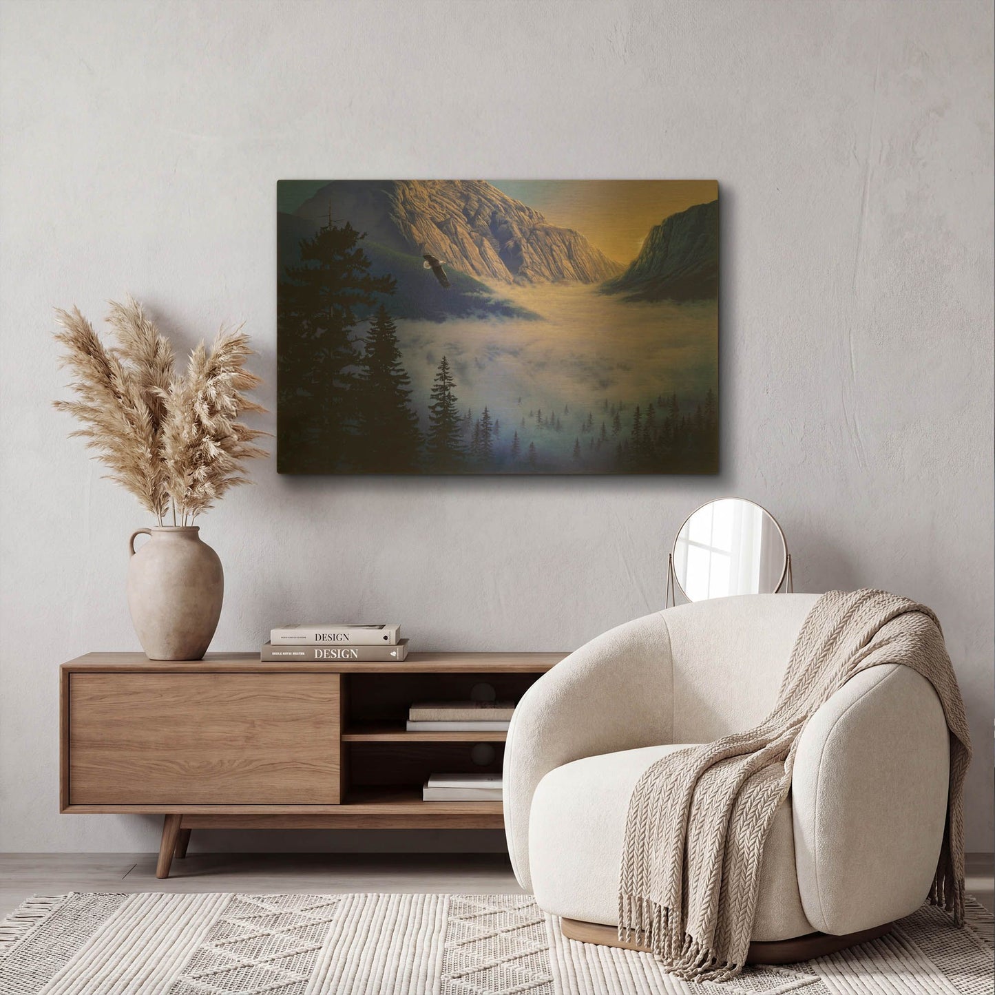 'Day Break' By Joh Naito Gold Metal Wall Art