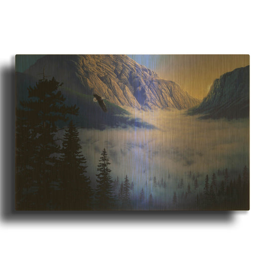 'Day Break' By Joh Naito Gold Metal Wall Art