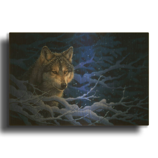 'Deep Blue' By Joh Naito Gold Metal Wall Art