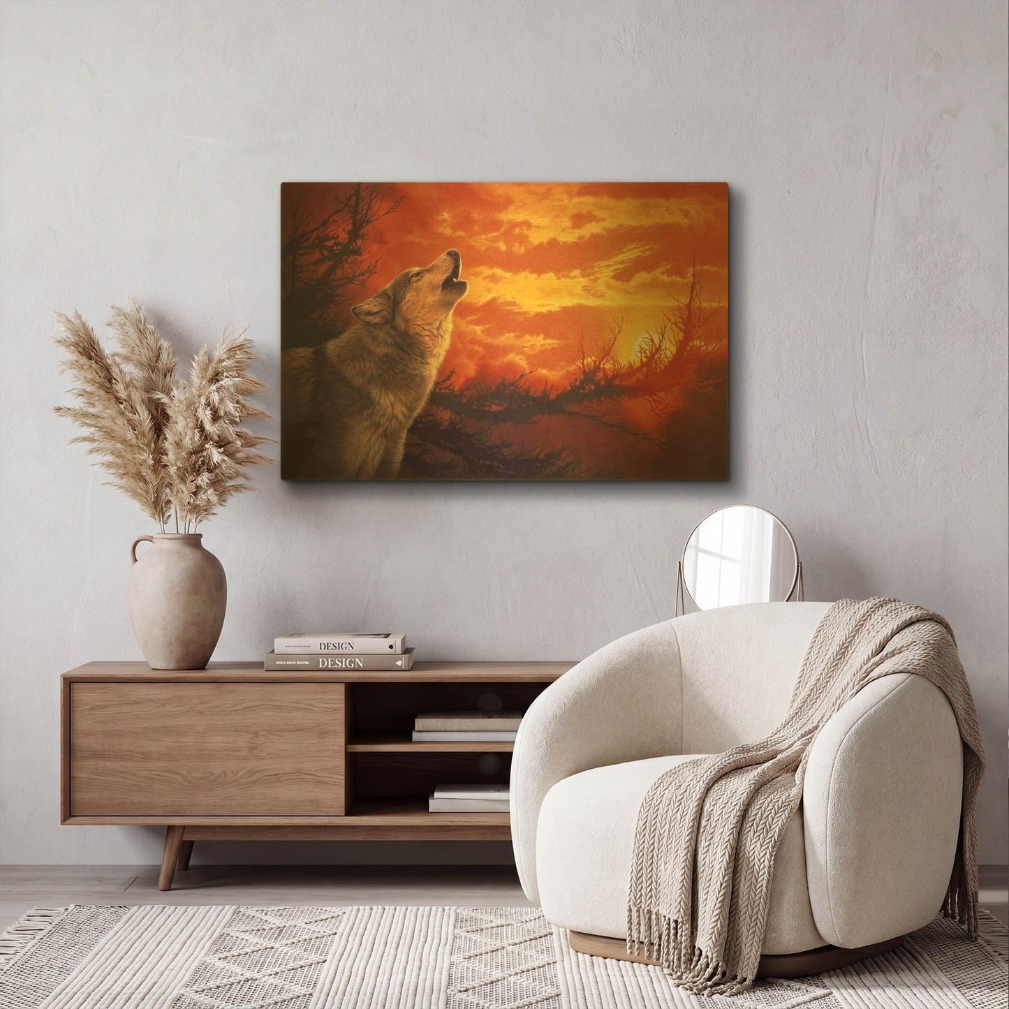 'Evening Glow' By Joh Naito Gold Metal Wall Art