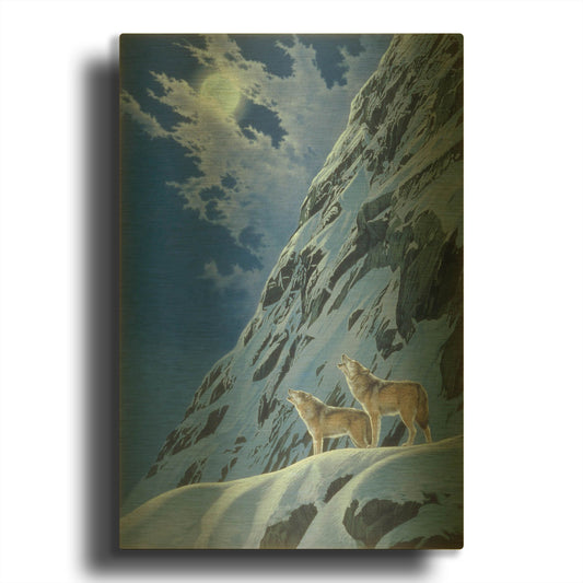 'Faraway Call' By Joh Naito Gold Metal Wall Art