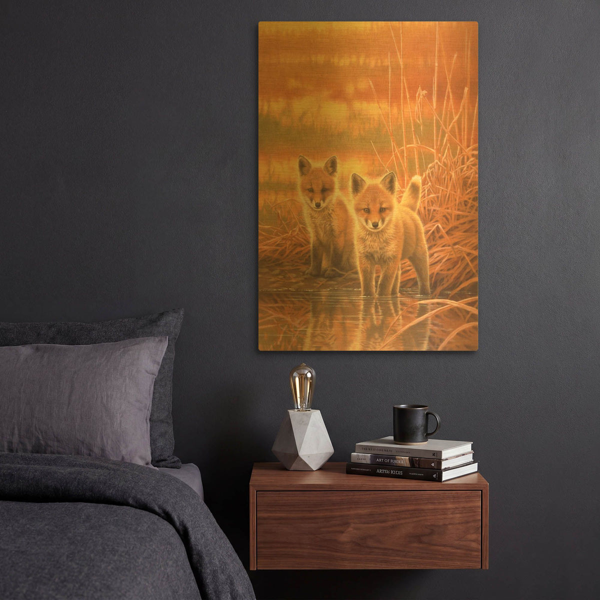 'Feeling Of Spring' By Joh Naito Gold Metal Wall Art