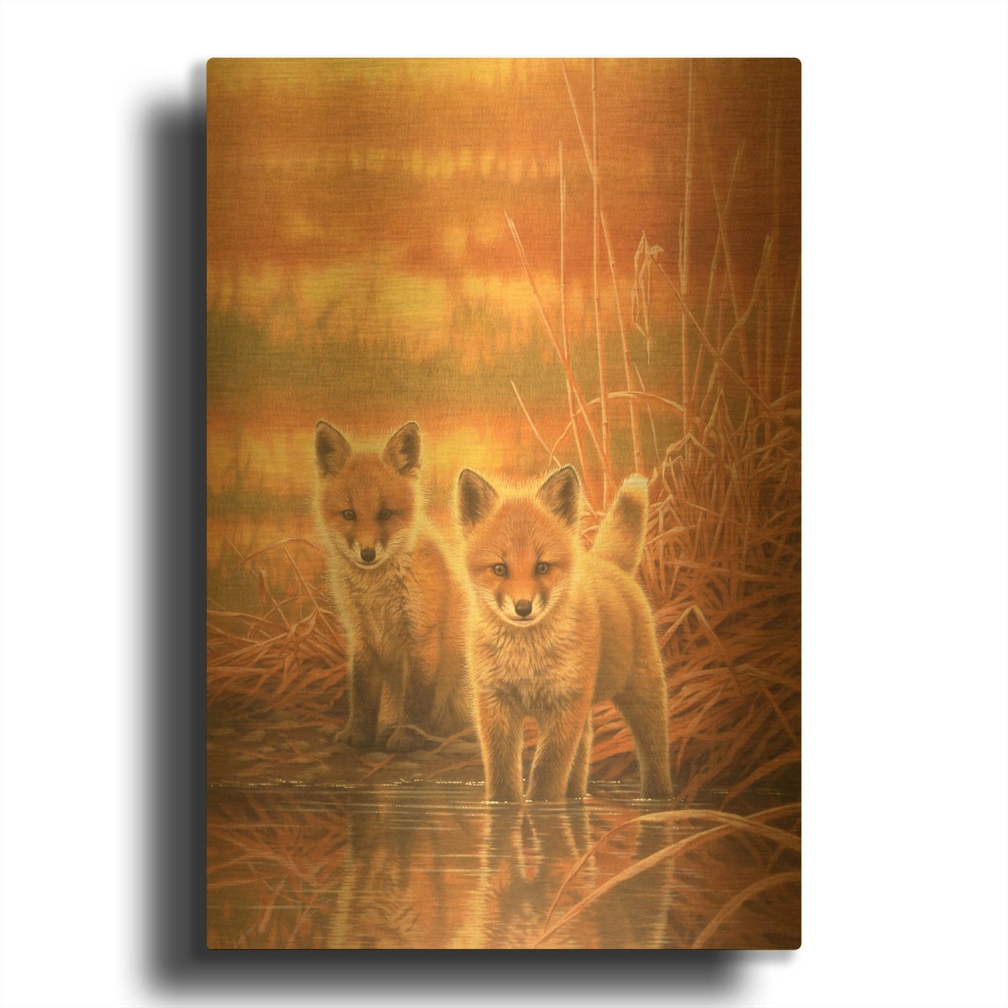 'Feeling Of Spring' By Joh Naito Gold Metal Wall Art
