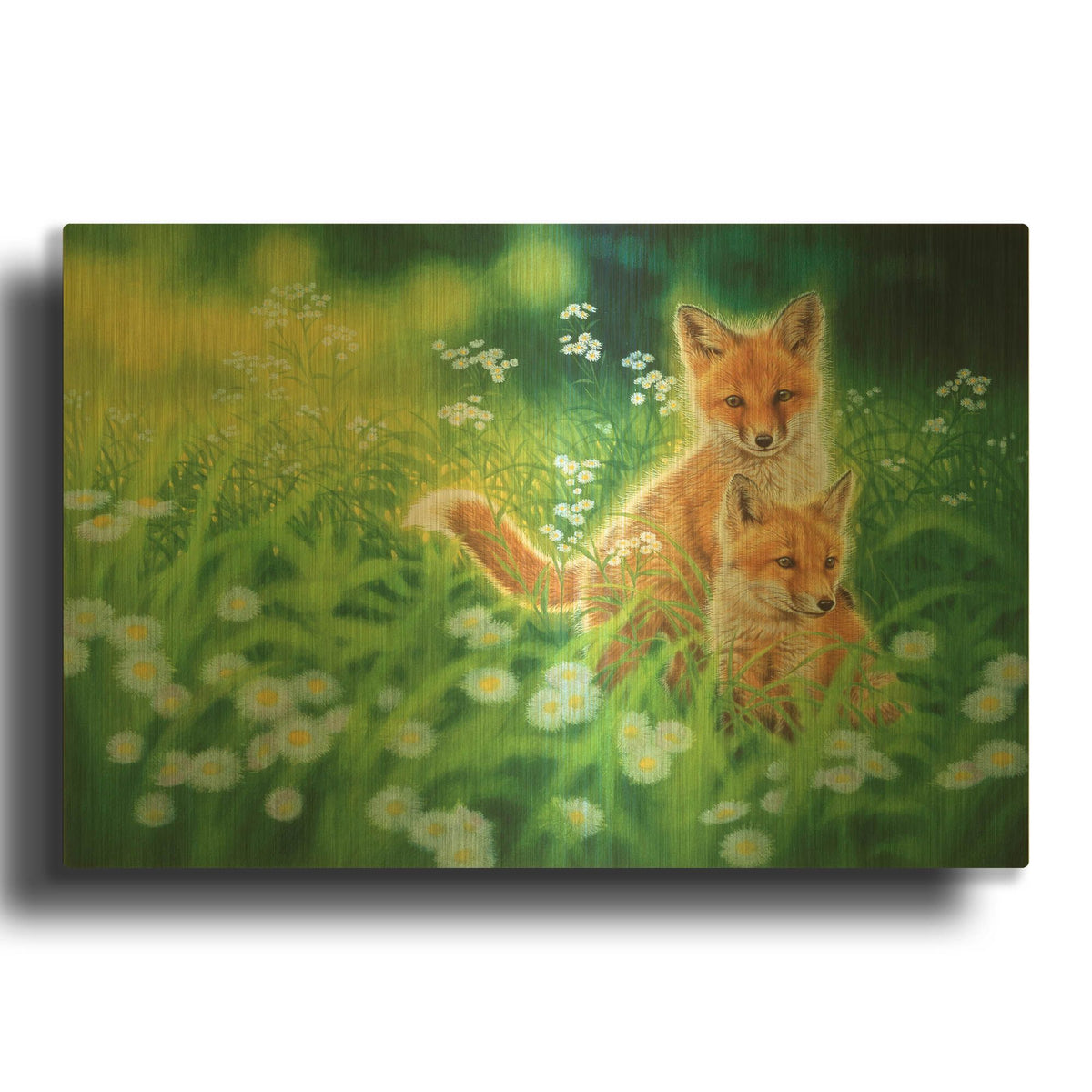 'Fresh Breeze' By Joh Naito Gold Metal Wall Art