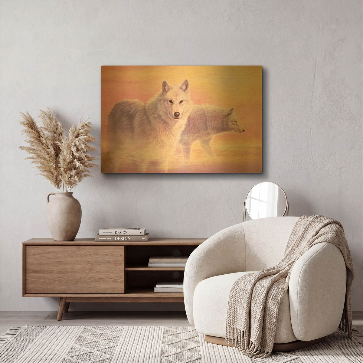 'Grace' By Joh Naito Gold Metal Wall Art