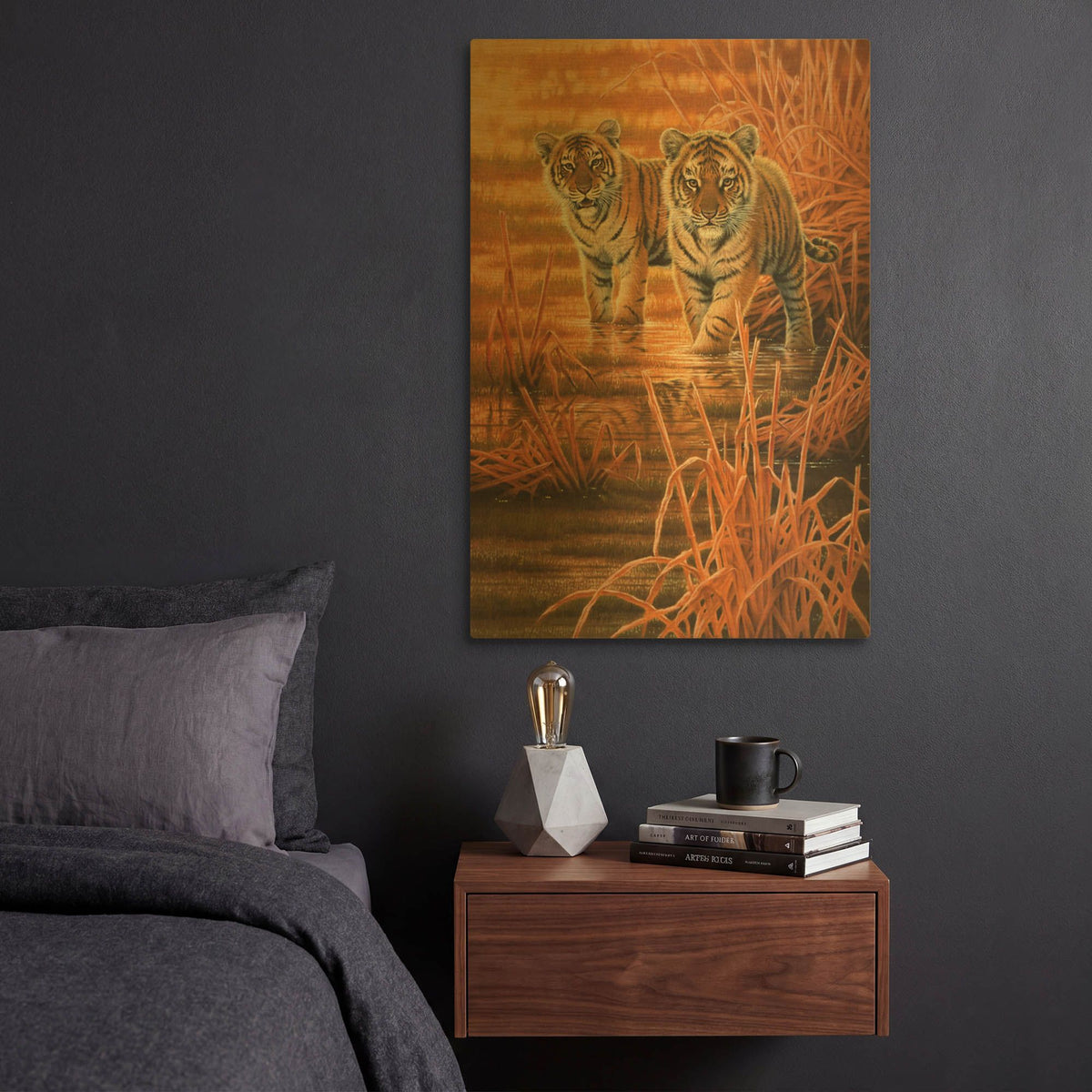 'In The Morning Sun' By Joh Naito Gold Metal Wall Art