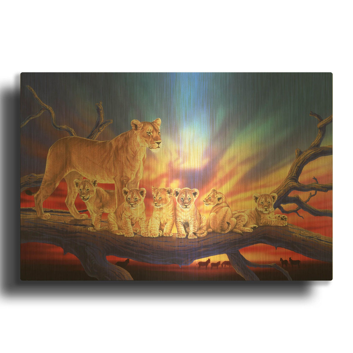 'Innocence' By Joh Naito Gold Metal Wall Art