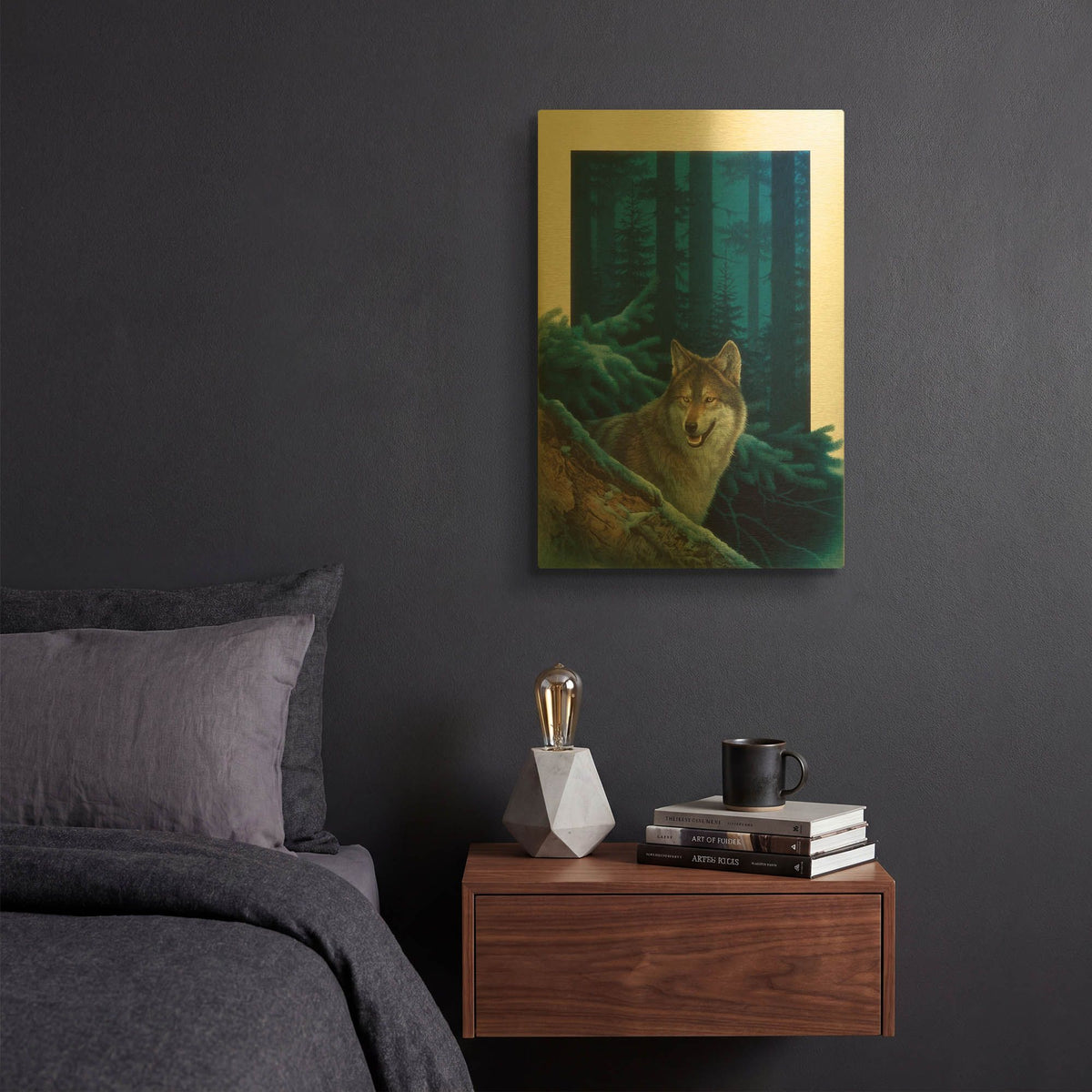 'Invitation' By Joh Naito Gold Metal Wall Art
