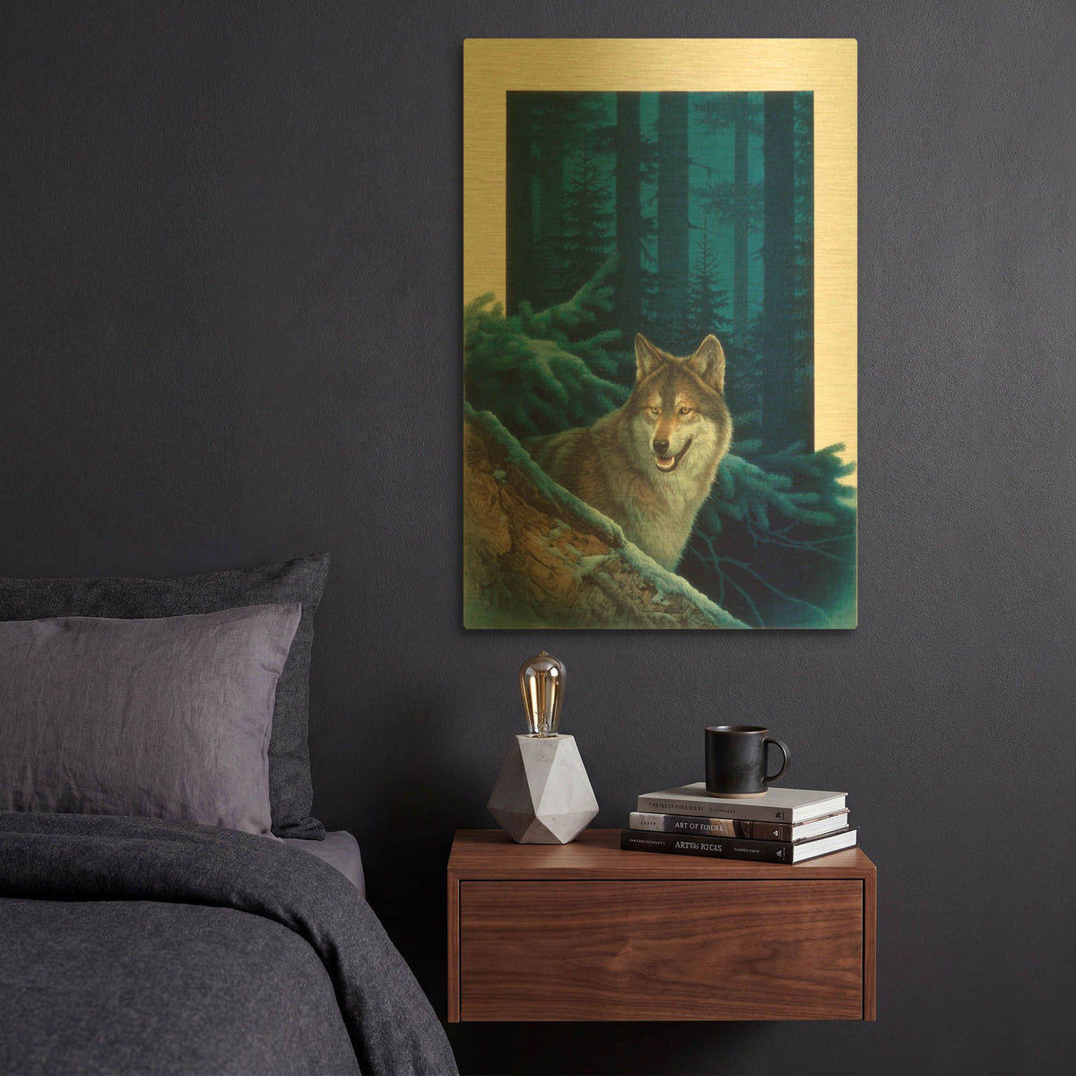 'Invitation' By Joh Naito Gold Metal Wall Art