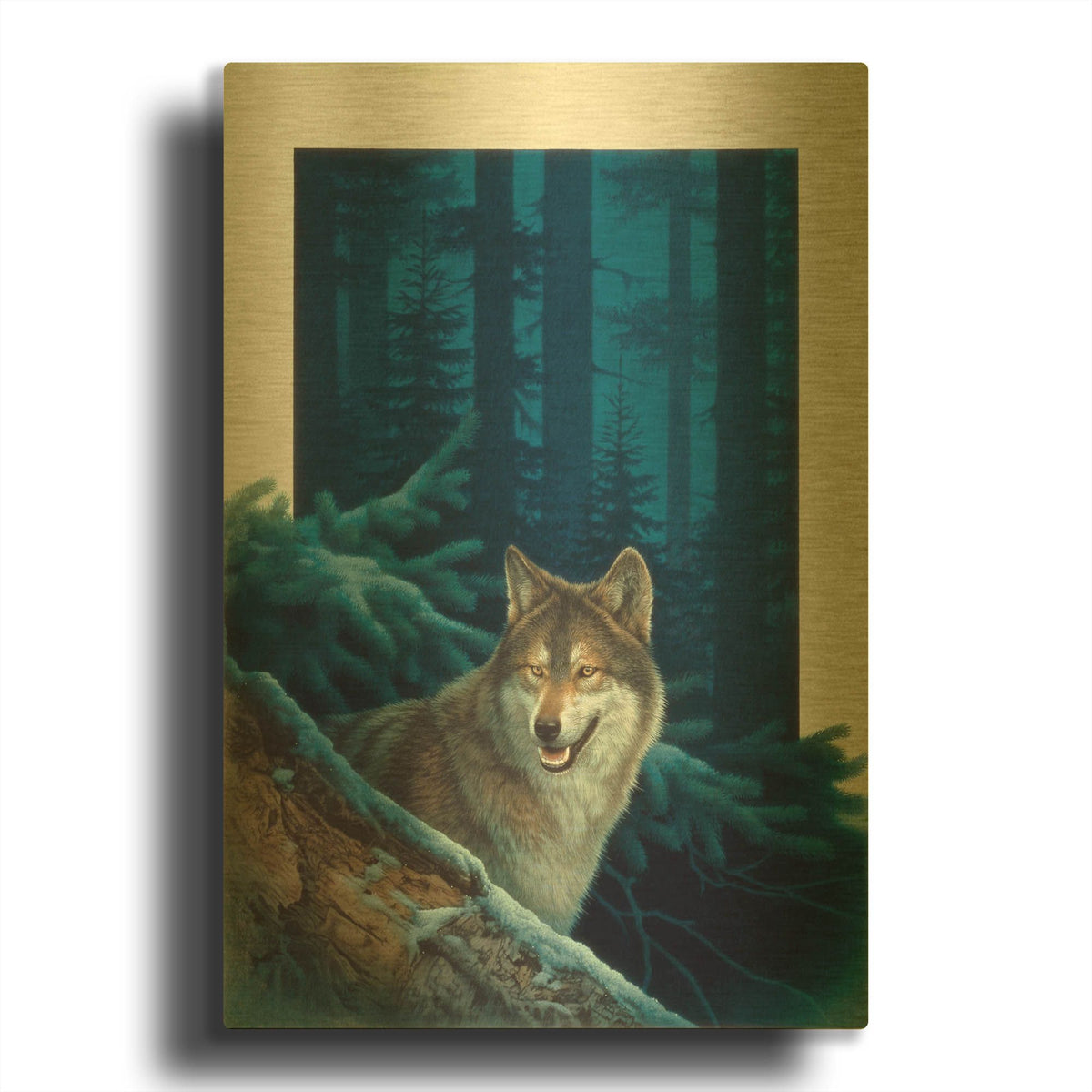 'Invitation' By Joh Naito Gold Metal Wall Art