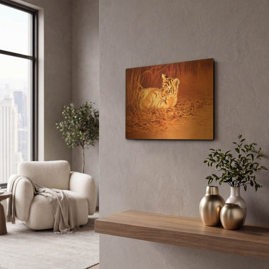 'Madoromi' By Joh Naito Gold Metal Wall Art
