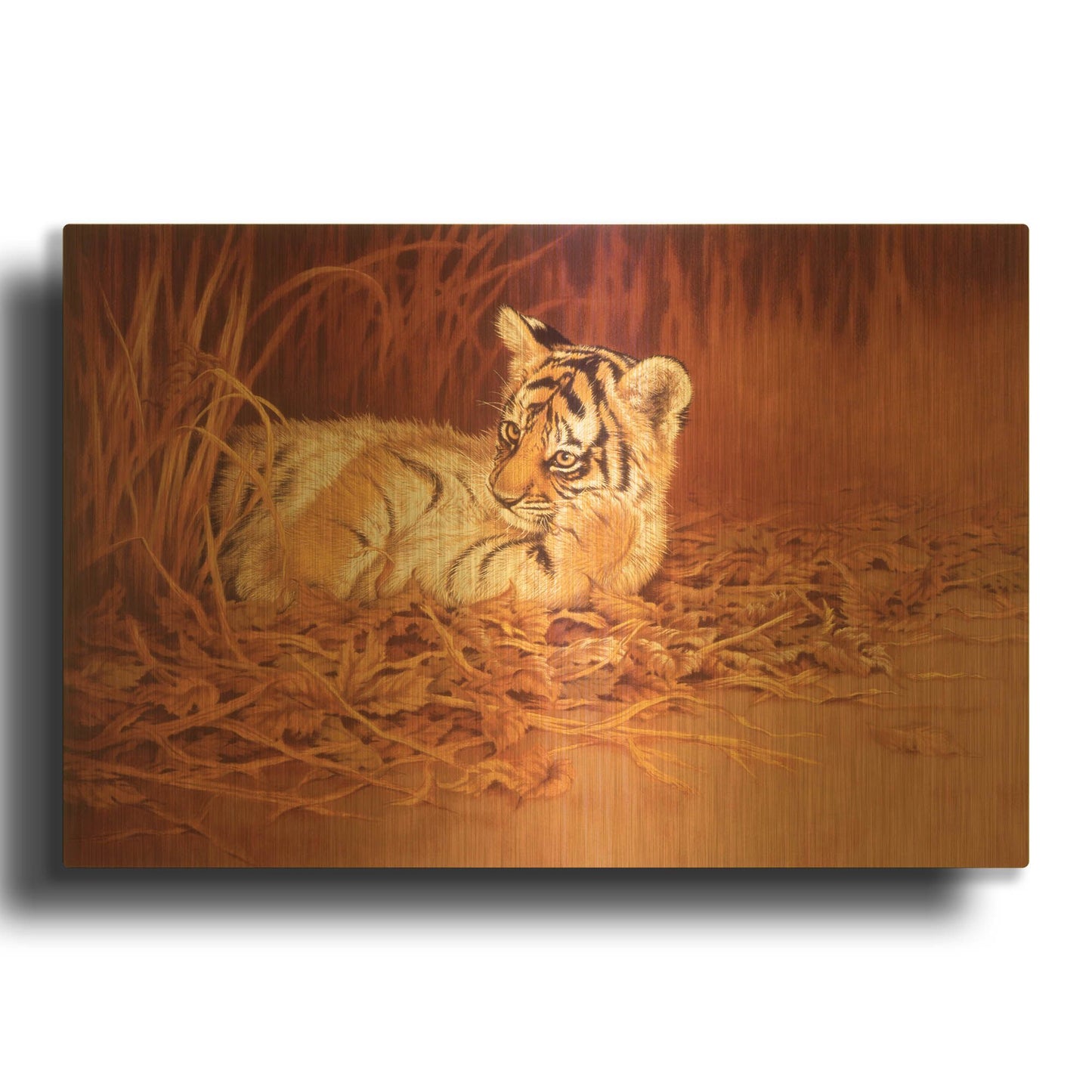 'Madoromi' By Joh Naito Gold Metal Wall Art