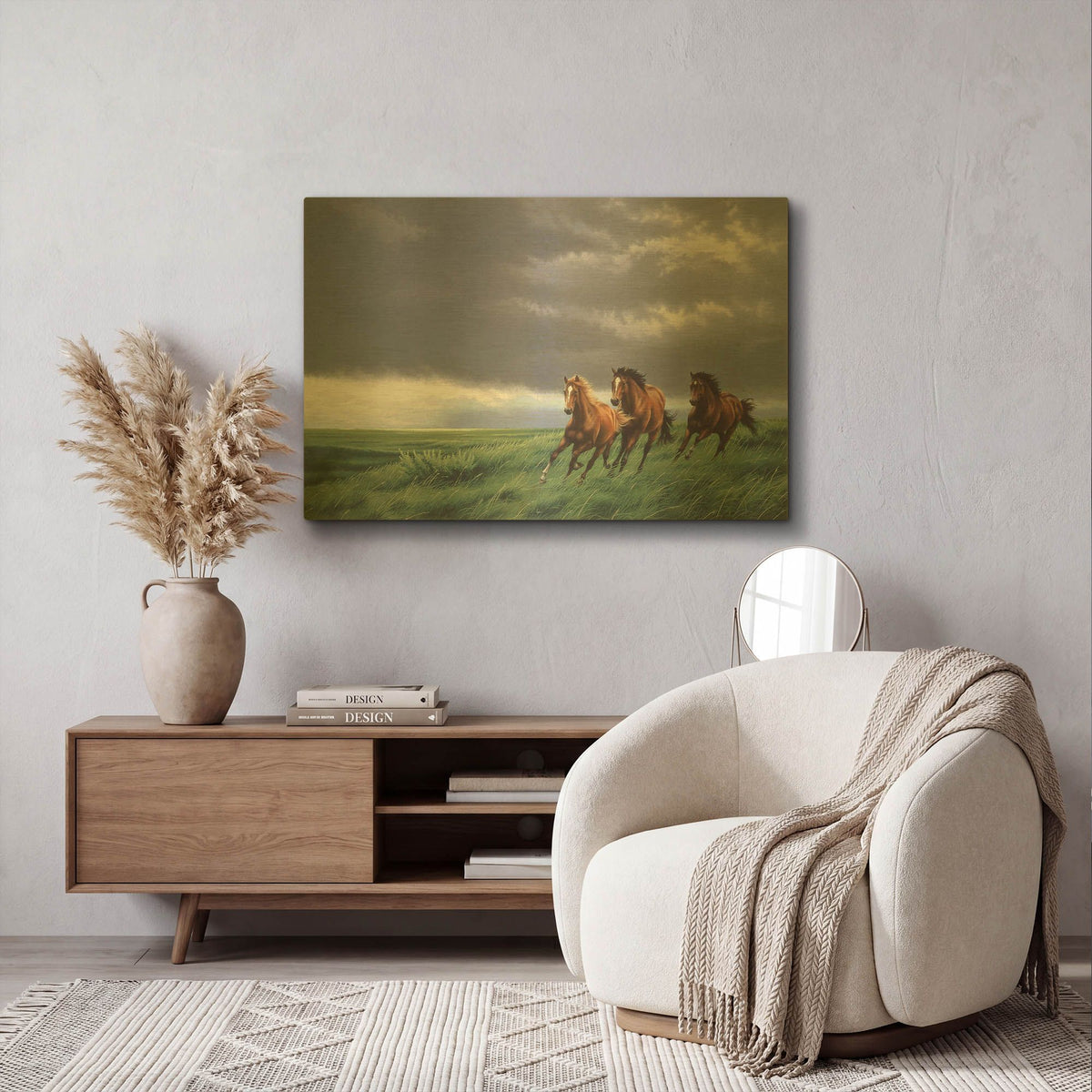 'On The Way Home' By Joh Naito Gold Metal Wall Art