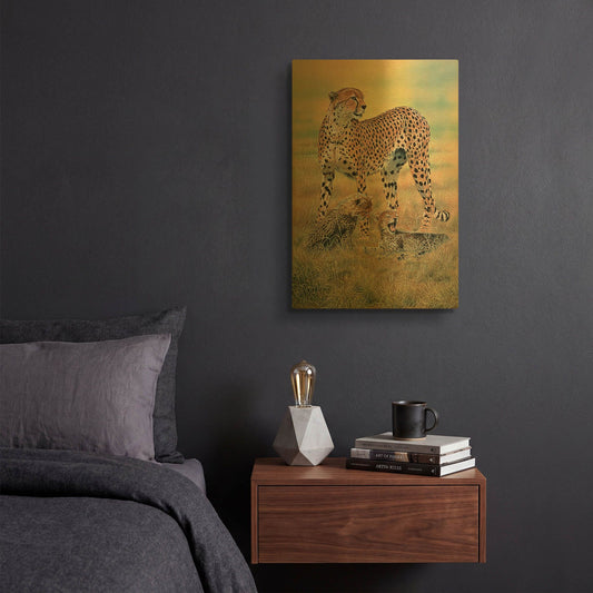 'Peaceful Day' By Joh Naito Gold Metal Wall Art