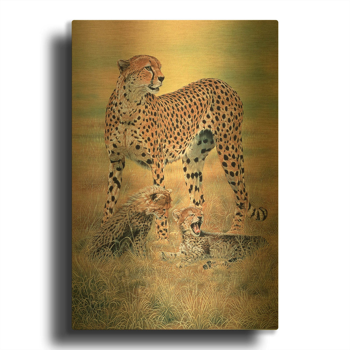 'Peaceful Day' By Joh Naito Gold Metal Wall Art