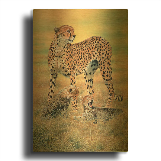 'Peaceful Day' By Joh Naito Gold Metal Wall Art