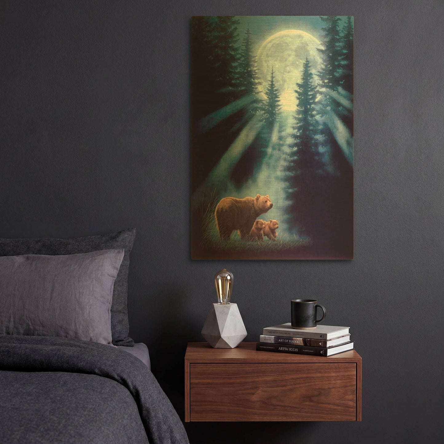 'Pure Feeling' By Joh Naito Gold Metal Wall Art