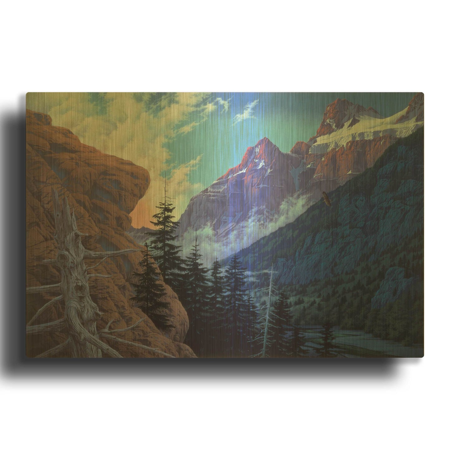 'Remaining' By Joh Naito Gold Metal Wall Art