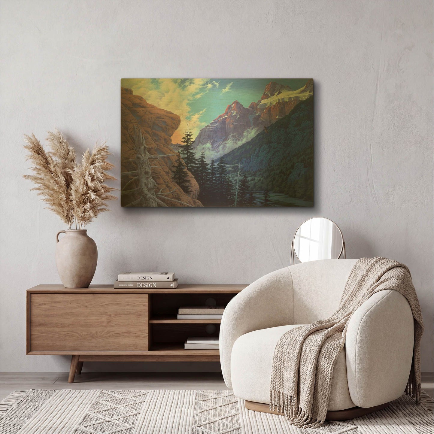 'Remaining' By Joh Naito Gold Metal Wall Art