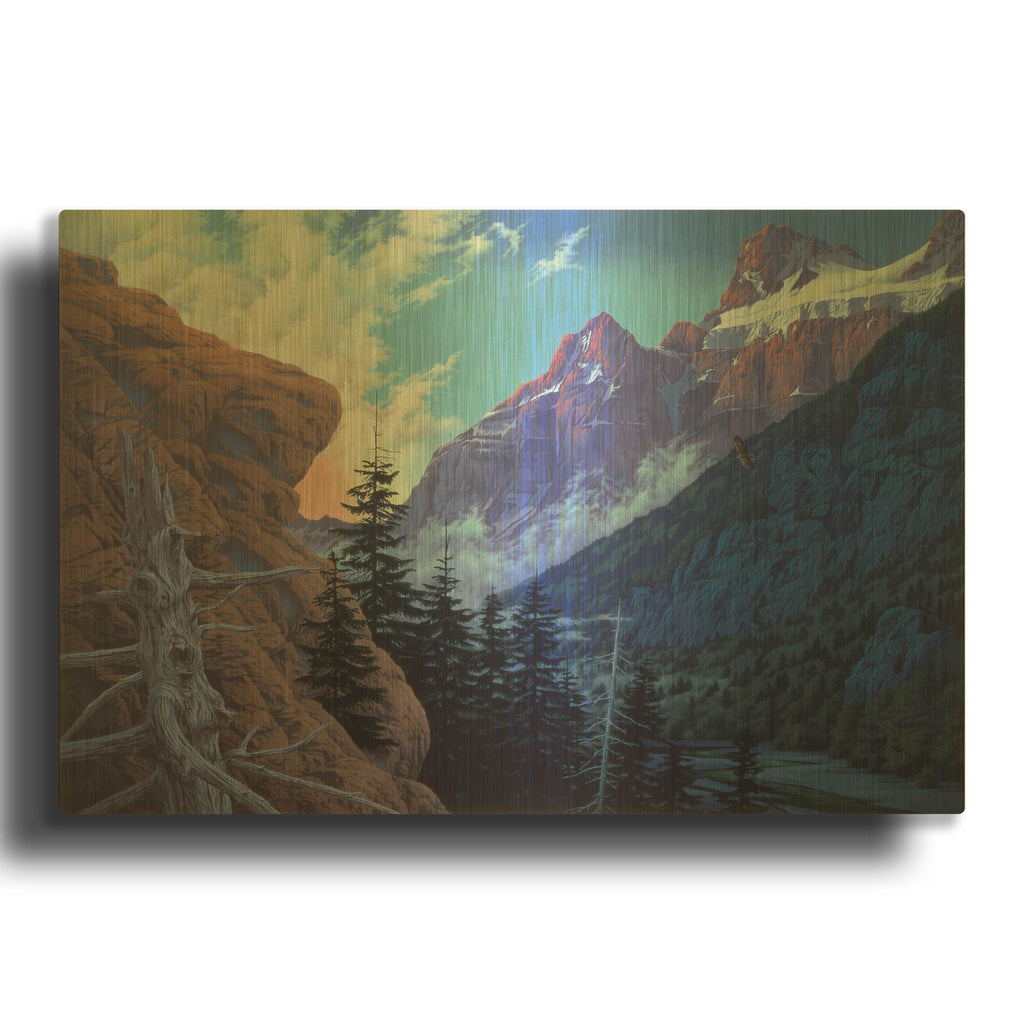 'Remaining' By Joh Naito Gold Metal Wall Art