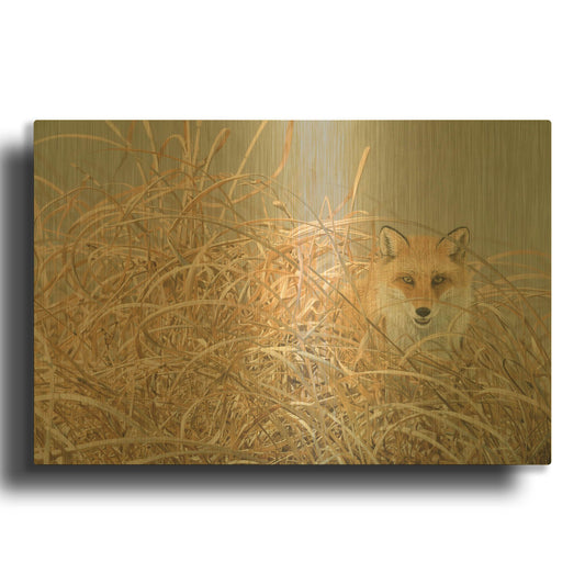 'Silent Gaze' By Joh Naito Gold Metal Wall Art