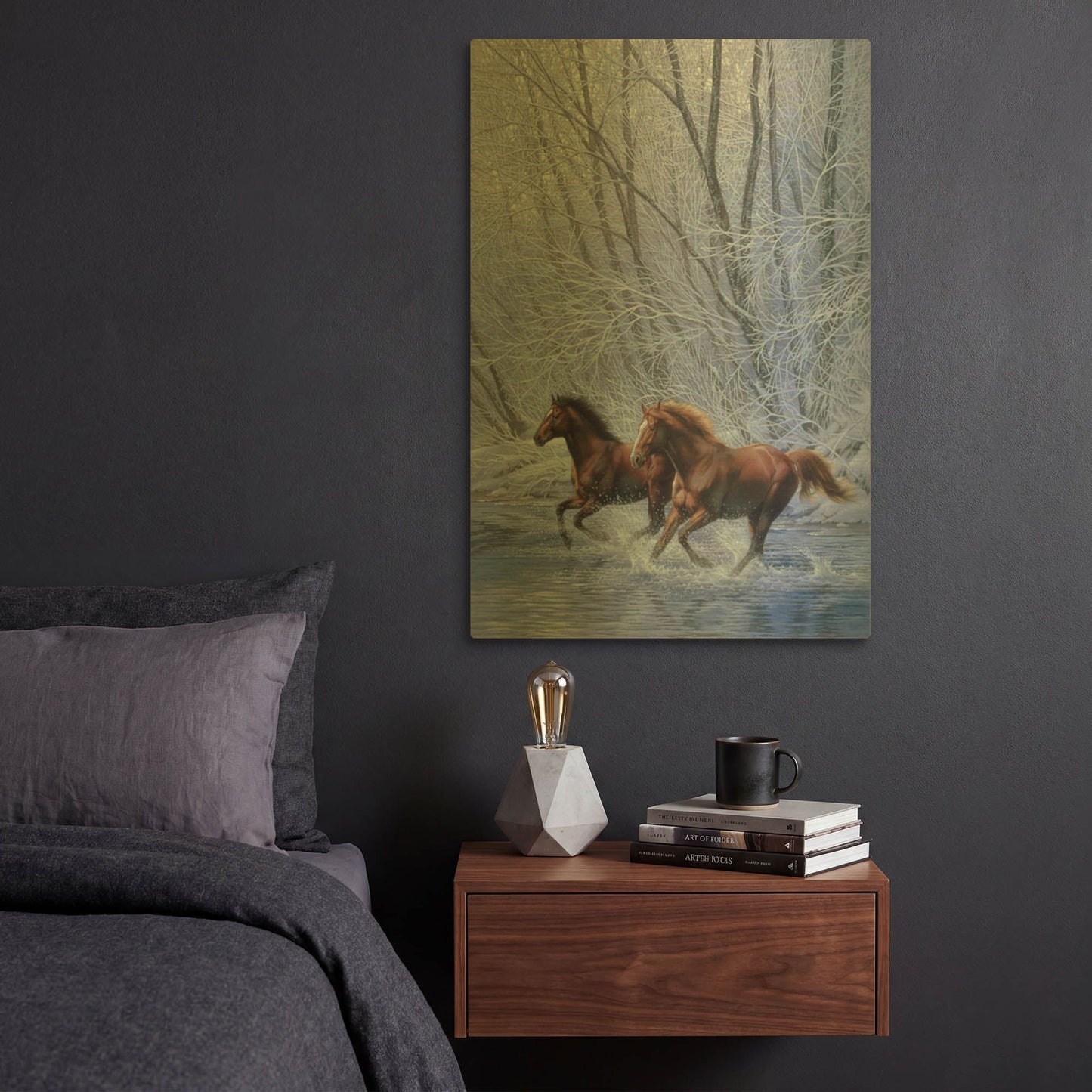 'Sign Of Spring' By Joh Naito Gold Metal Wall Art