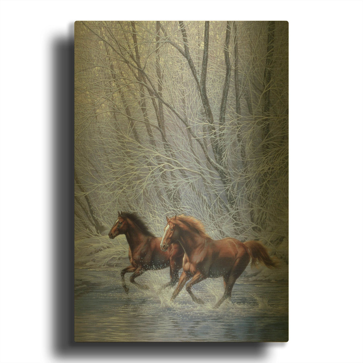 'Sign Of Spring' By Joh Naito Gold Metal Wall Art