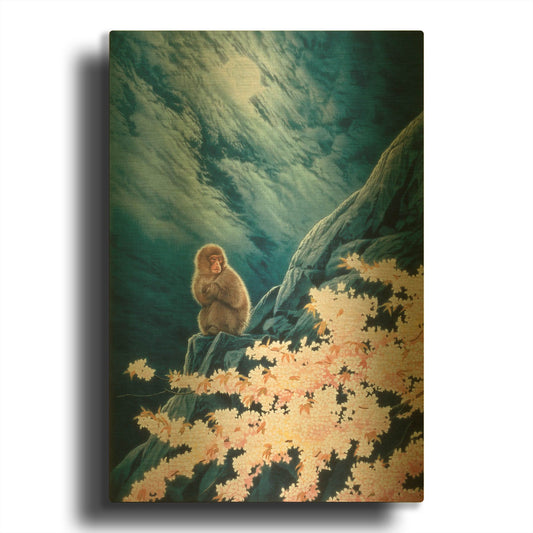 'Spring Cherry Blossoms' By Joh Naito Gold Metal Wall Art