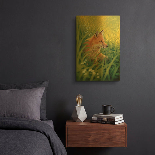 'Summer-Green' By Joh Naito Gold Metal Wall Art
