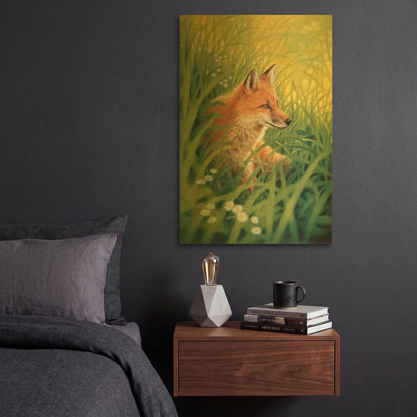'Summer-Green' By Joh Naito Gold Metal Wall Art