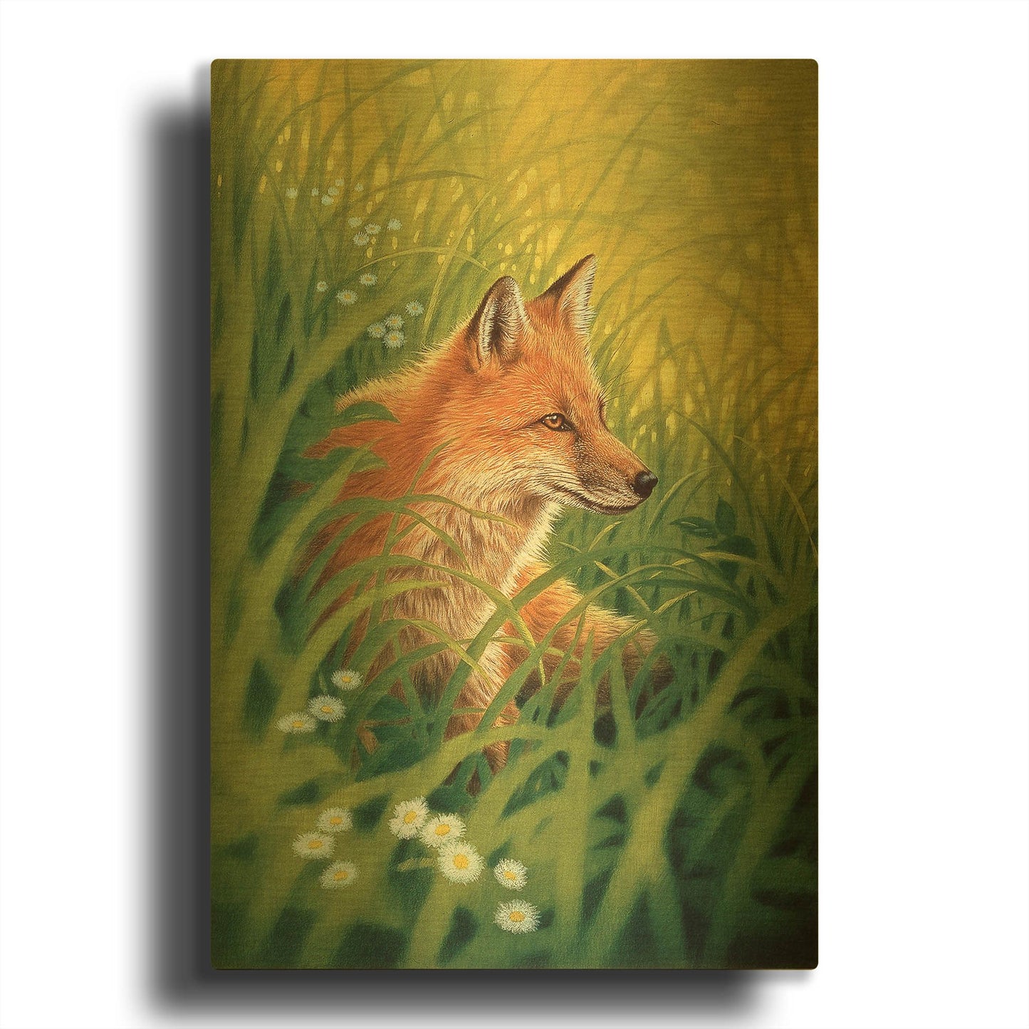 'Summer-Green' By Joh Naito Gold Metal Wall Art