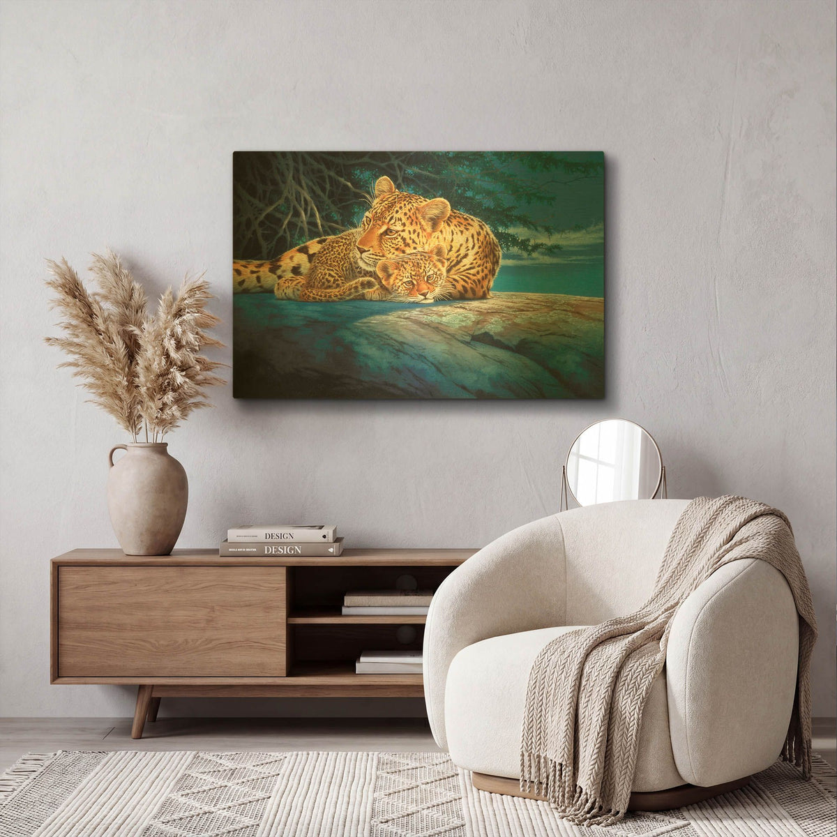 'Sunlight Filtering' By Joh Naito Gold Metal Wall Art
